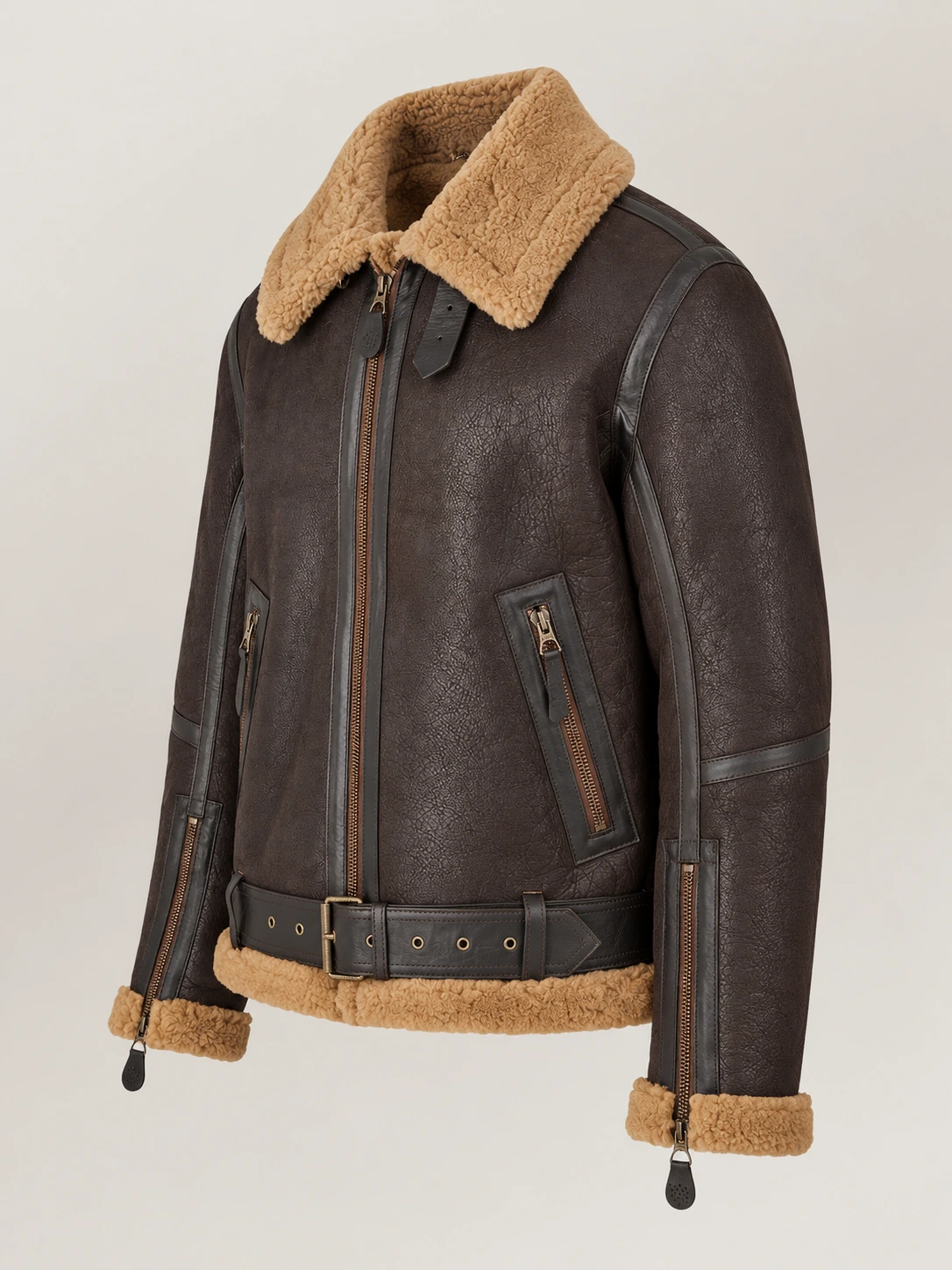 Men's Shearling Welder leather Jacket