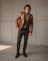 Men's Brown Leather Jackets