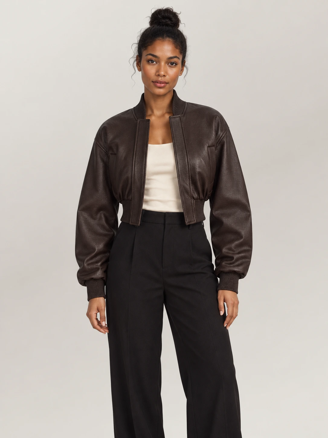 Women's Noland Sheepskin Flight Leather Jacket