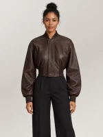 Women's Noland Sheepskin Flight Leather Jacket