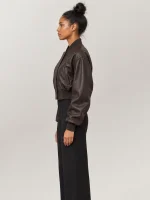 Women's Noland Sheepskin Flight Leather Jacket