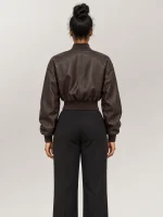 Women's Noland Sheepskin Flight Leather Jacket