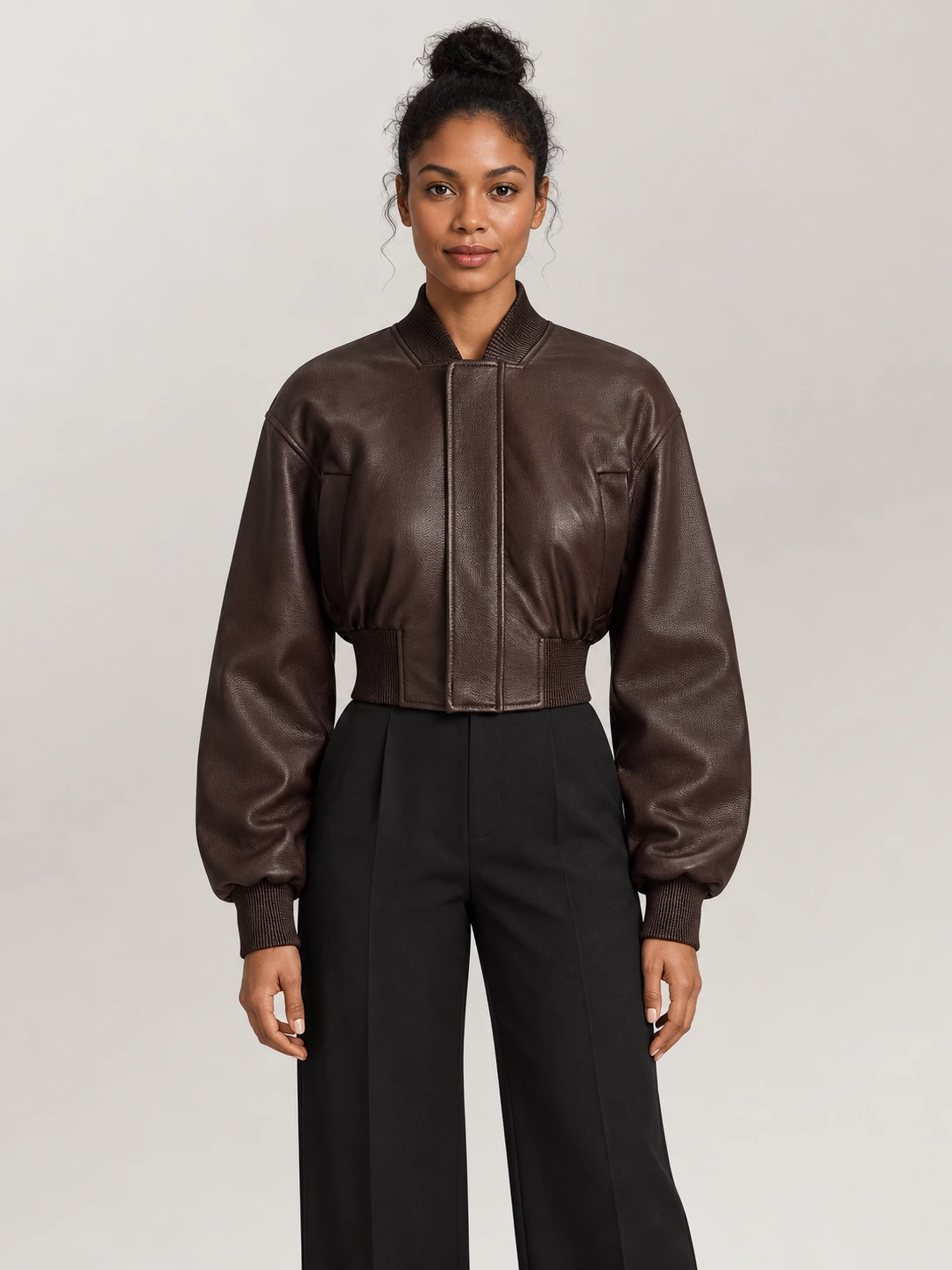 Women's Noland Sheepskin Flight Leather Jacket