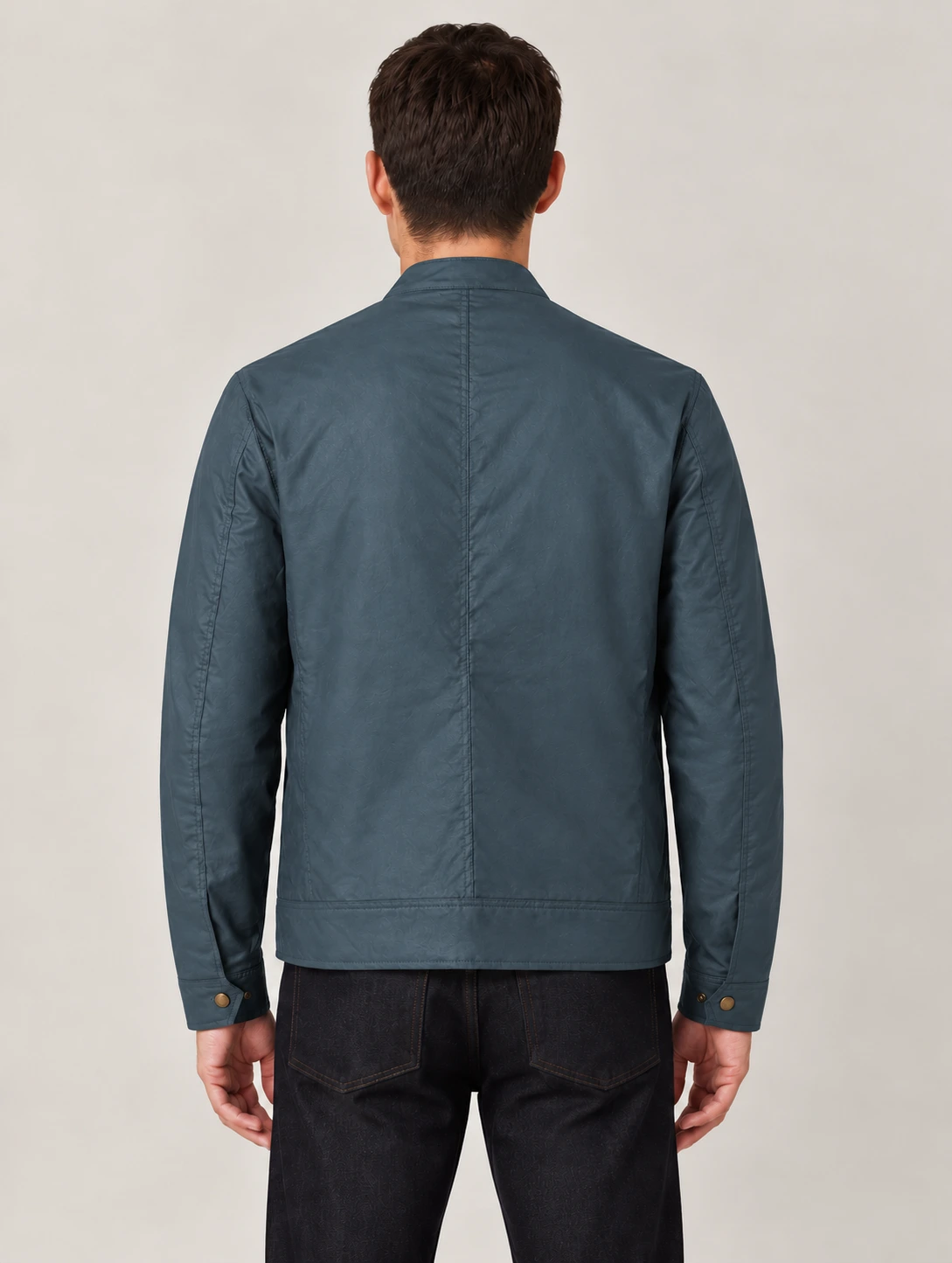 Men's Petrol Waxed Cotton Sideline Jacket