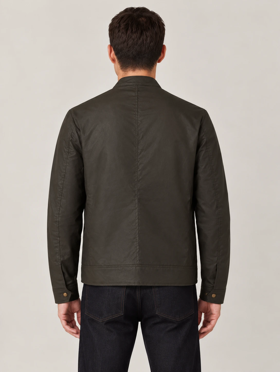 Men's Faded Olive Waxed Cotton Sideline Jacket