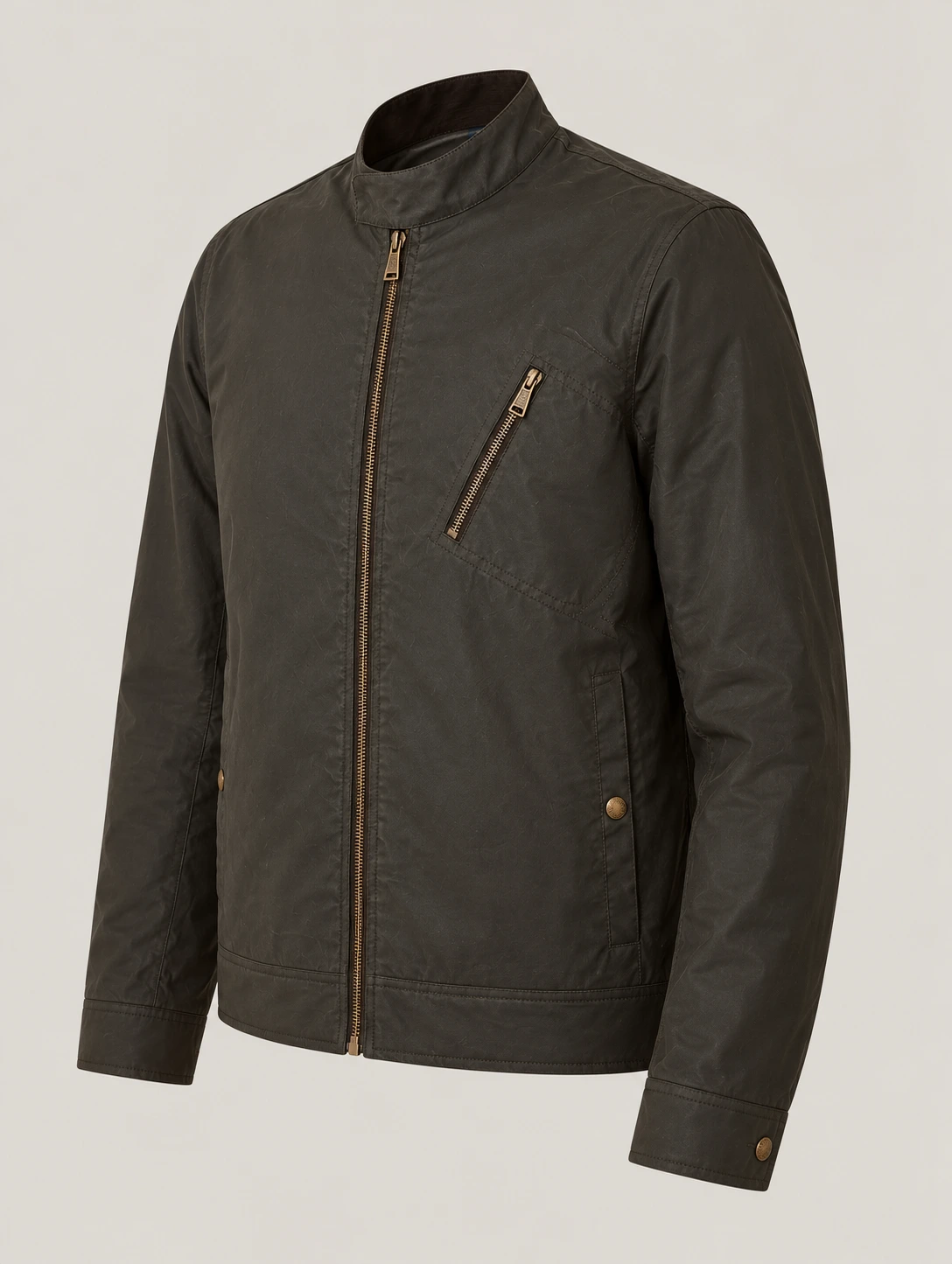 Men's Faded Olive Waxed Cotton Sideline Jacket
