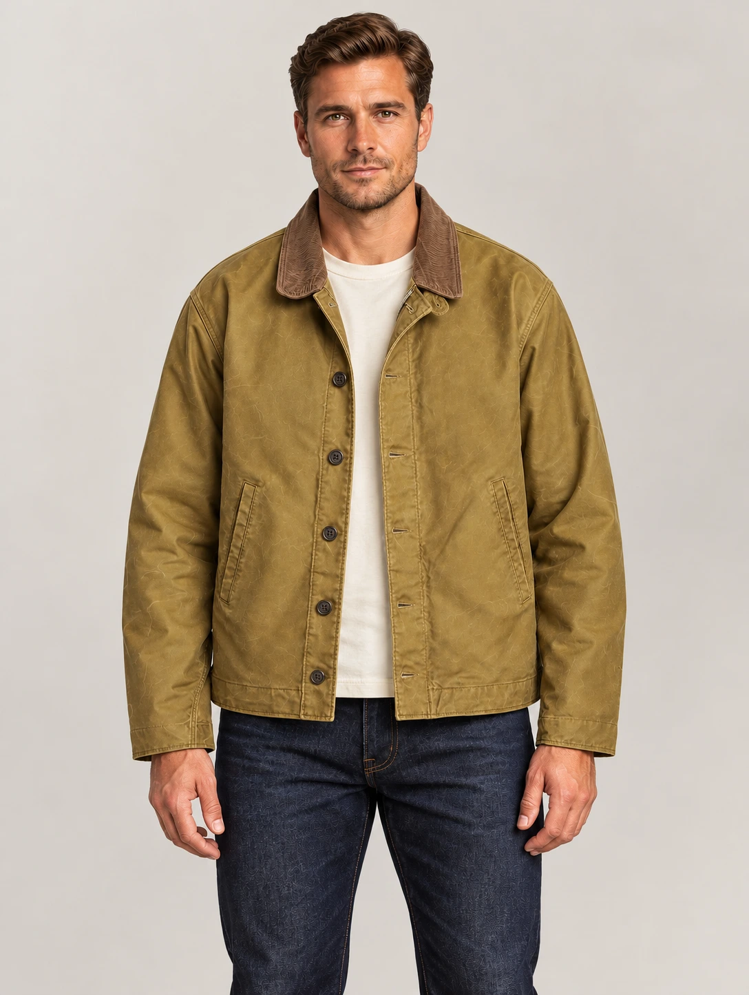 Men's Silo Corduroy Collar Bower Deck Jacket