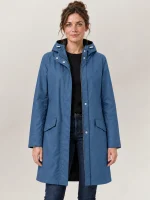 Women's Mid Blue Clancy Parka Coat