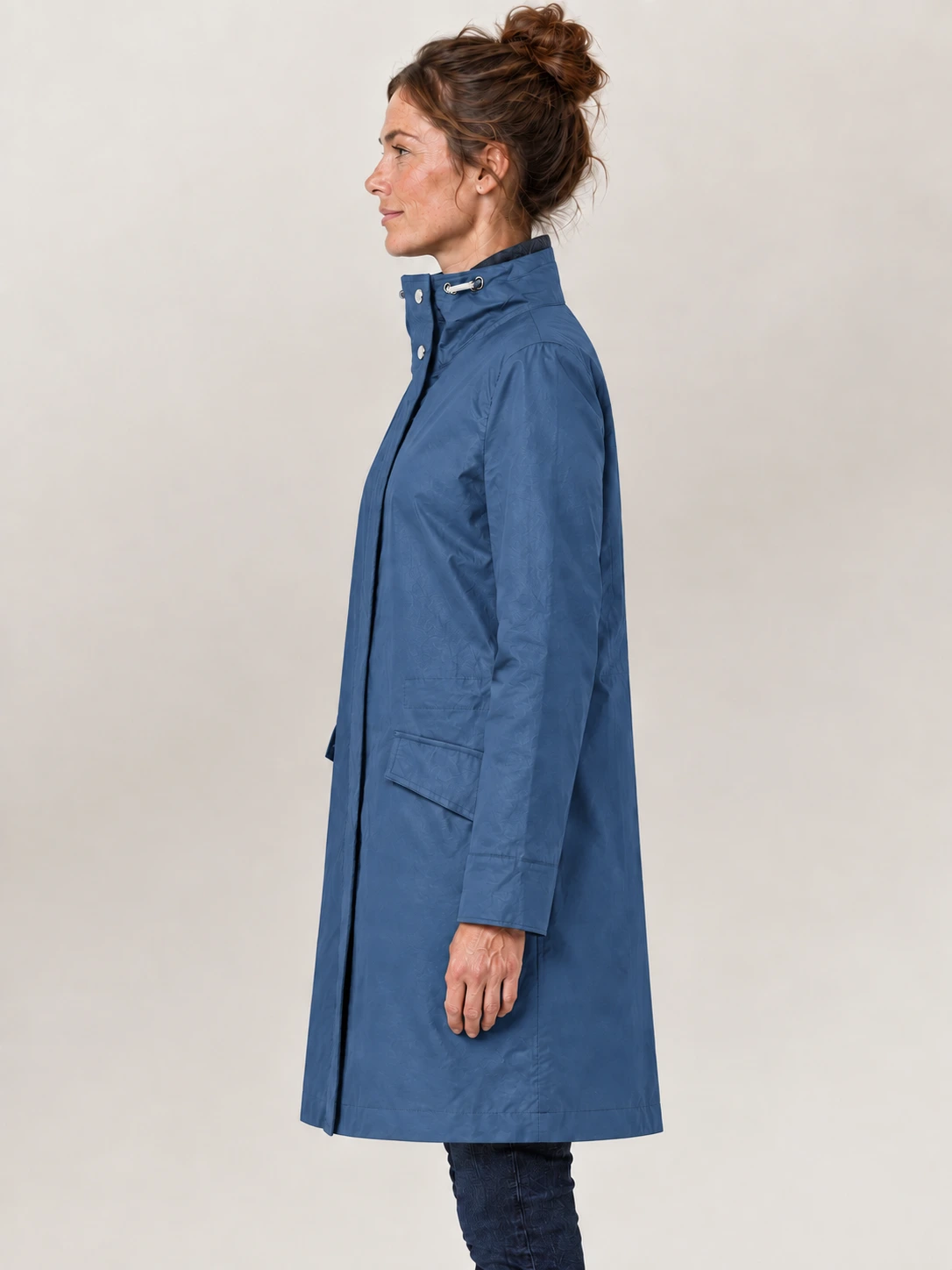 Women's Mid Blue Clancy Parka Coat