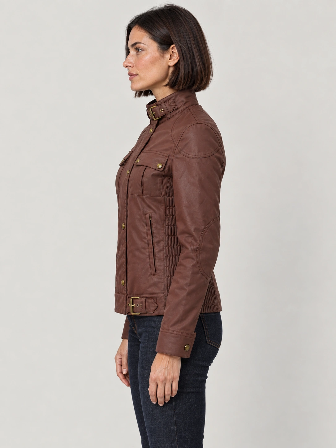 Women’s Gangster Cotton Jacket Oxblood