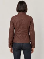 Women’s Gangster Cotton Jacket Oxblood