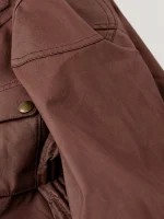 Women’s Gangster Cotton Jacket Oxblood