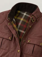 Women’s Gangster Cotton Jacket Oxblood