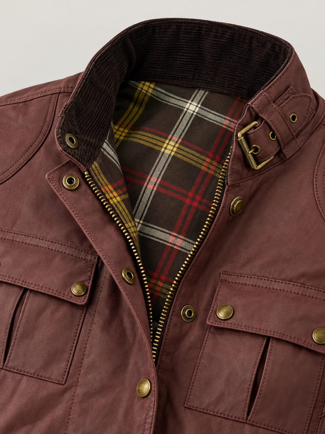 Women’s Gangster Cotton Jacket Oxblood