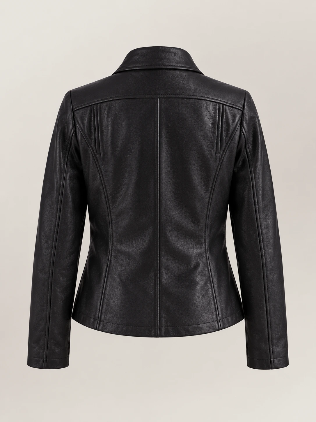 Women's Fiamma Black Leather Biker Jacket